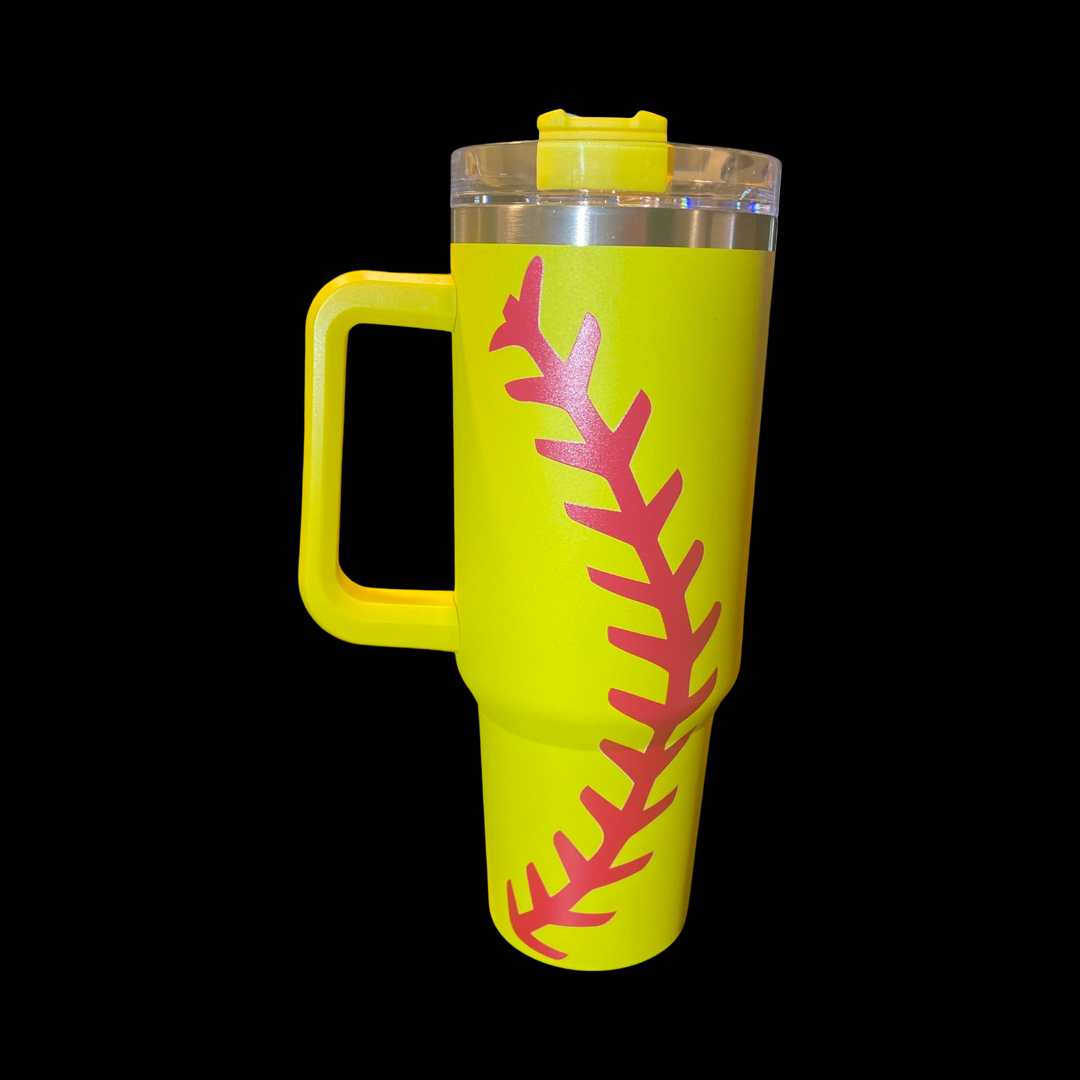 Softball Tumbler, 40oz Tumbler, Game Day Mother's Day Gift