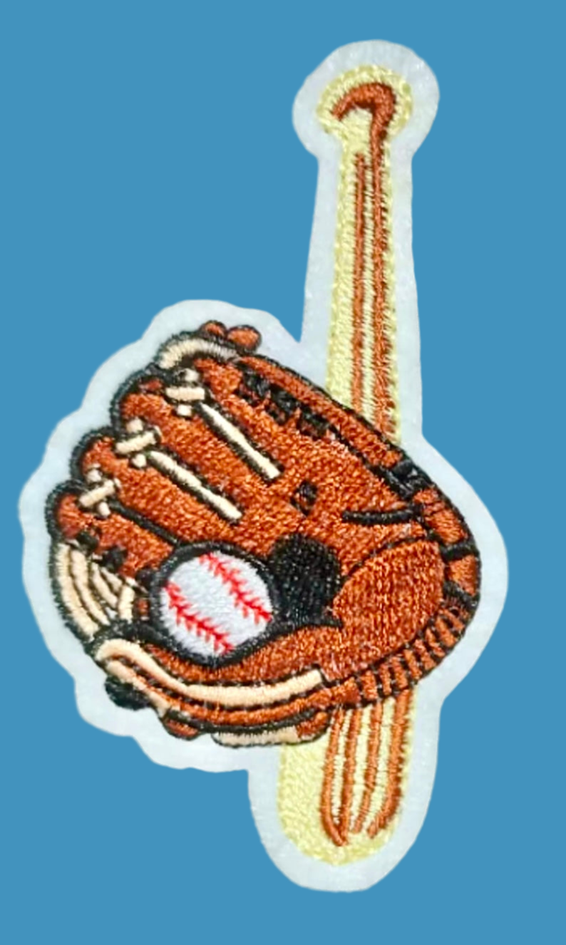 Baseball Patch,Trucker Hat Patch, Iron On Patch, Sports Patch, Game Day Patch, Patch for Hat, DIY, embroidered  Patch