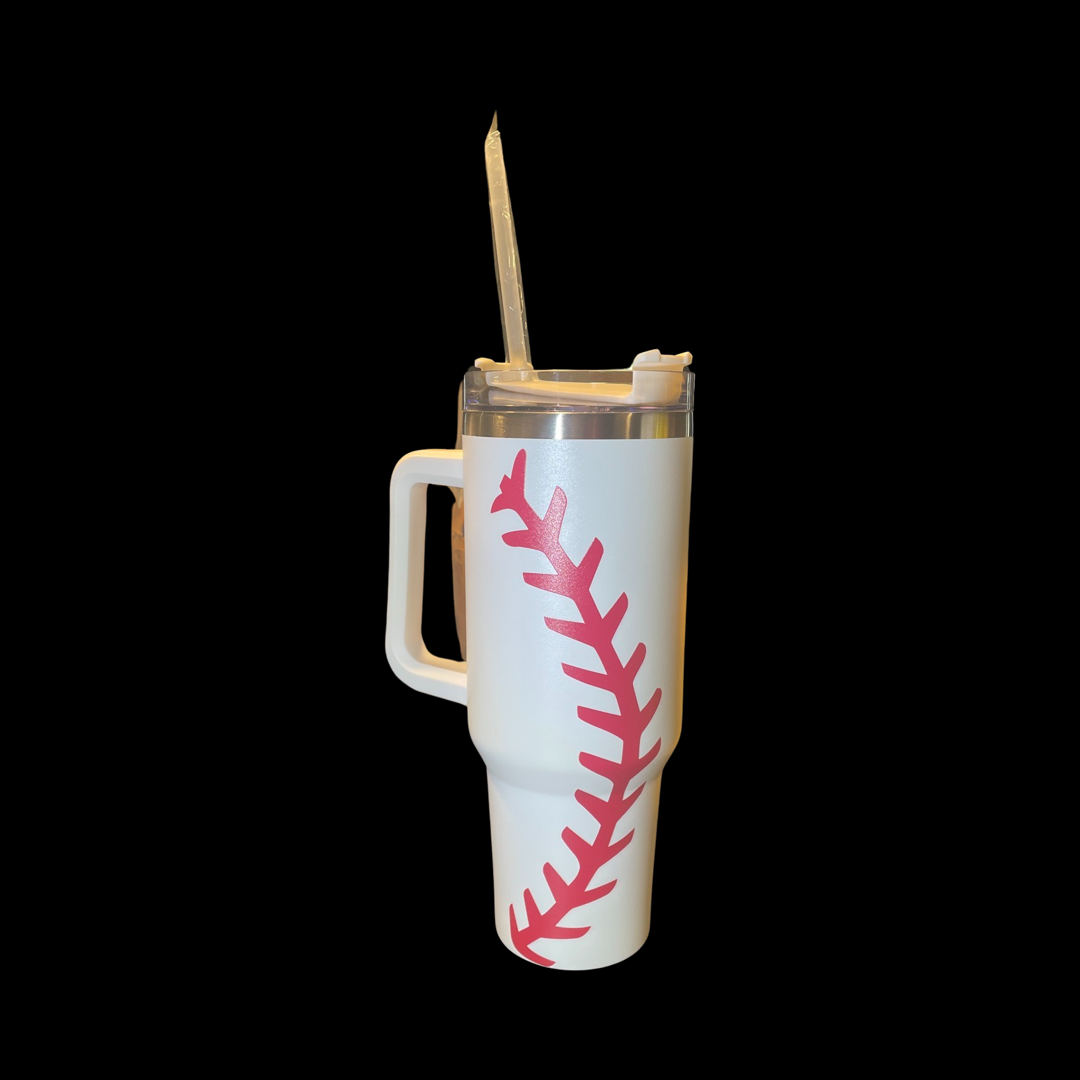 Baseball Tumbler, Sports Tumbler, 40oz Tumbler, Game Day, Mother's Day Gift