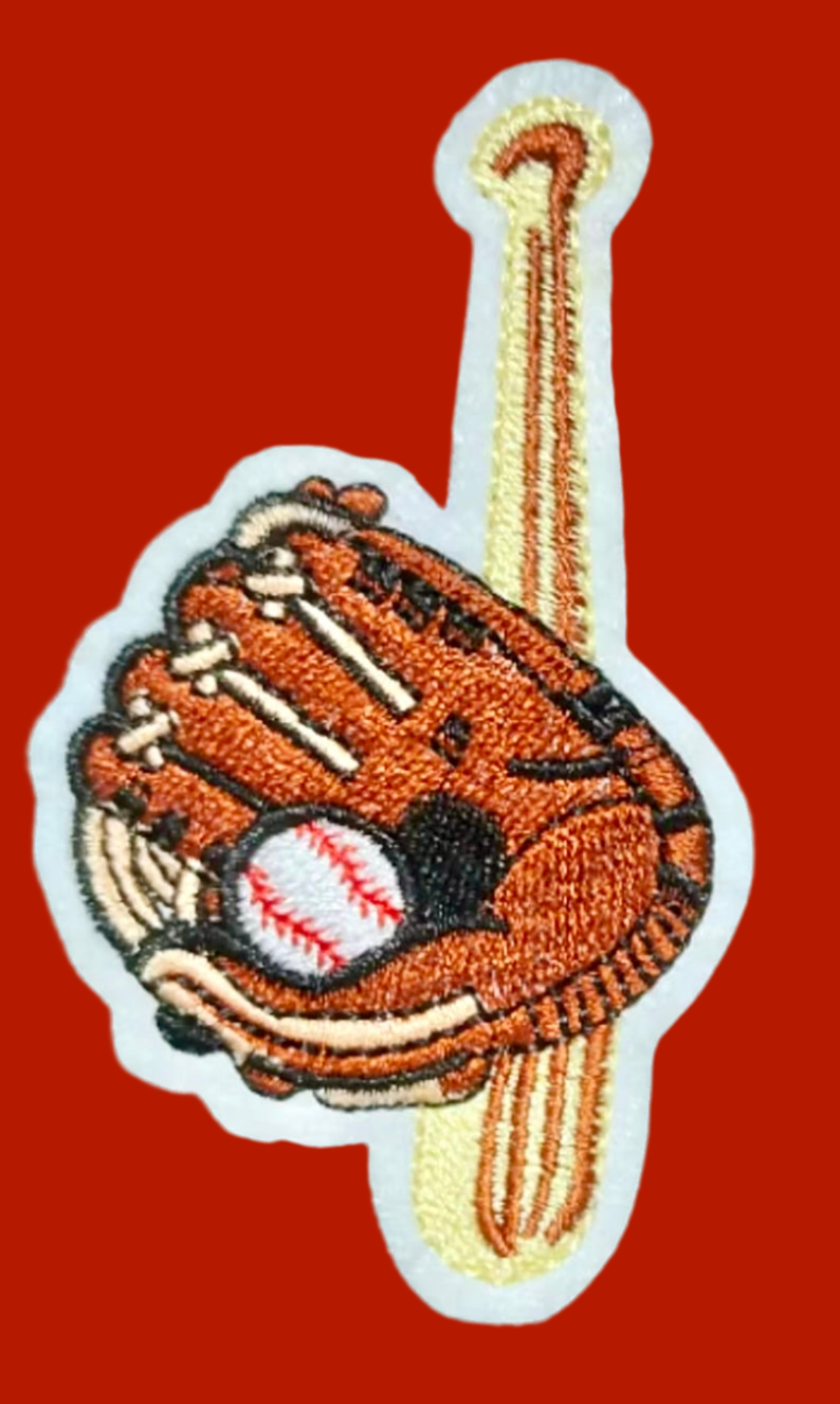 Baseball Patch,Trucker Hat Patch, Iron On Patch, Sports Patch, Game Day Patch, Patch for Hat, DIY, embroidered  Patch