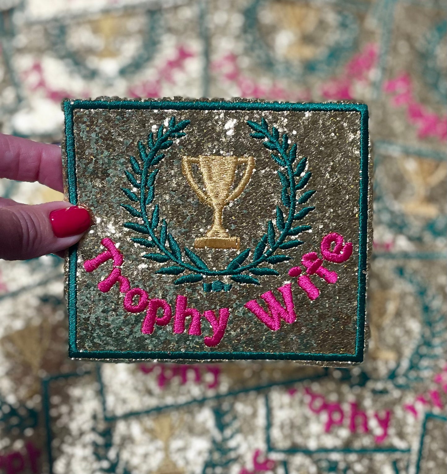 Trophy Wife Patch, Trucker Hat Patch, Boujee Patch, Patch for Hat, Trophy Wife Hat, Gift for Wife, Bride Gift, Trendy Patch, Iron On Trophy Wife Patch