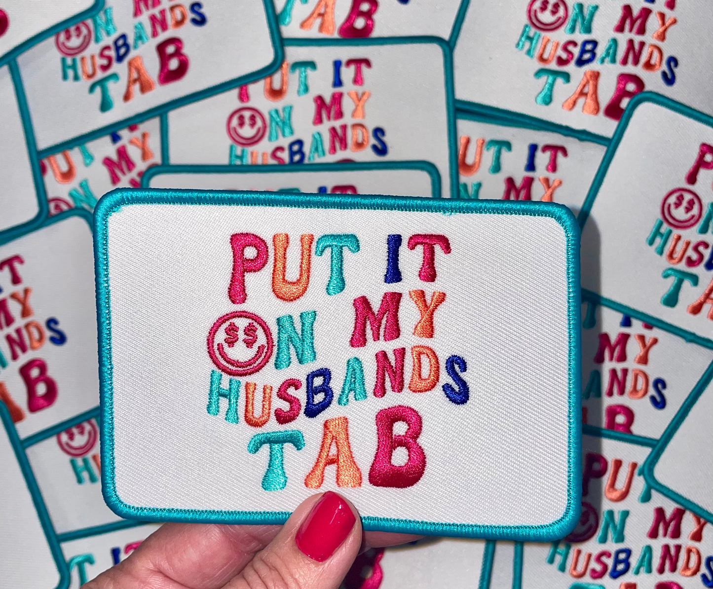 Put it on my husbands tab patch, Trucker hat patch, Trendy Patch, Boujee Patch, Preppy Patch