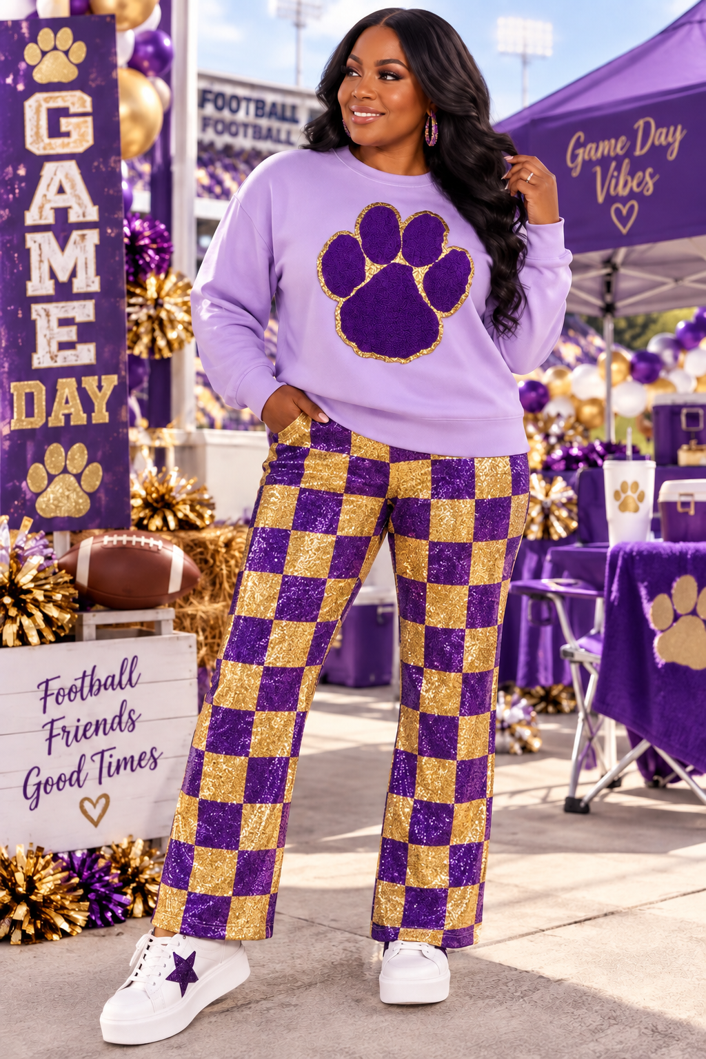 Chenille Paw, 11inch Paw, Mascot Paw, Glitter Paw, Iron on Chenille Patch, Purple Paw, DIY Patch, Game Day Patch