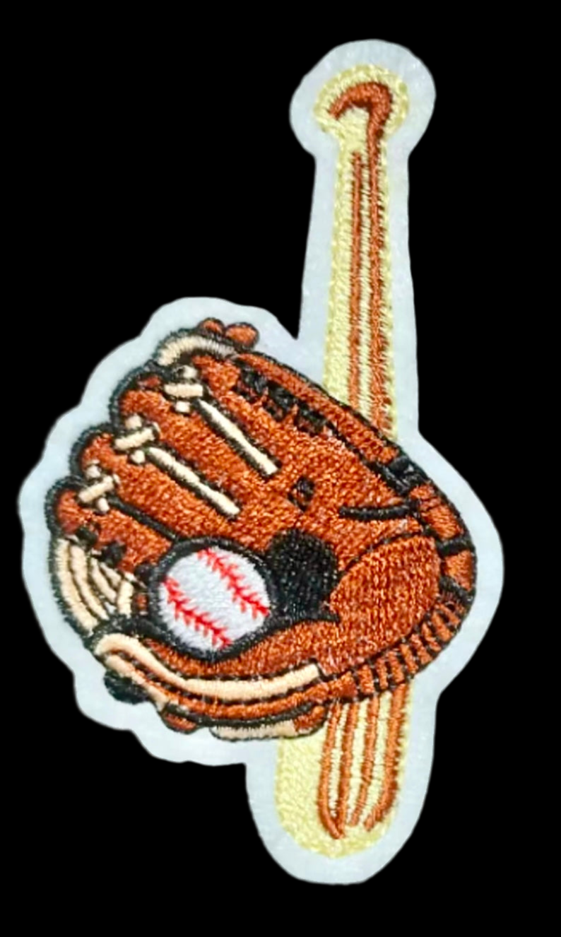 Baseball Patch,Trucker Hat Patch, Iron On Patch, Sports Patch, Game Day Patch, Patch for Hat, DIY, embroidered  Patch