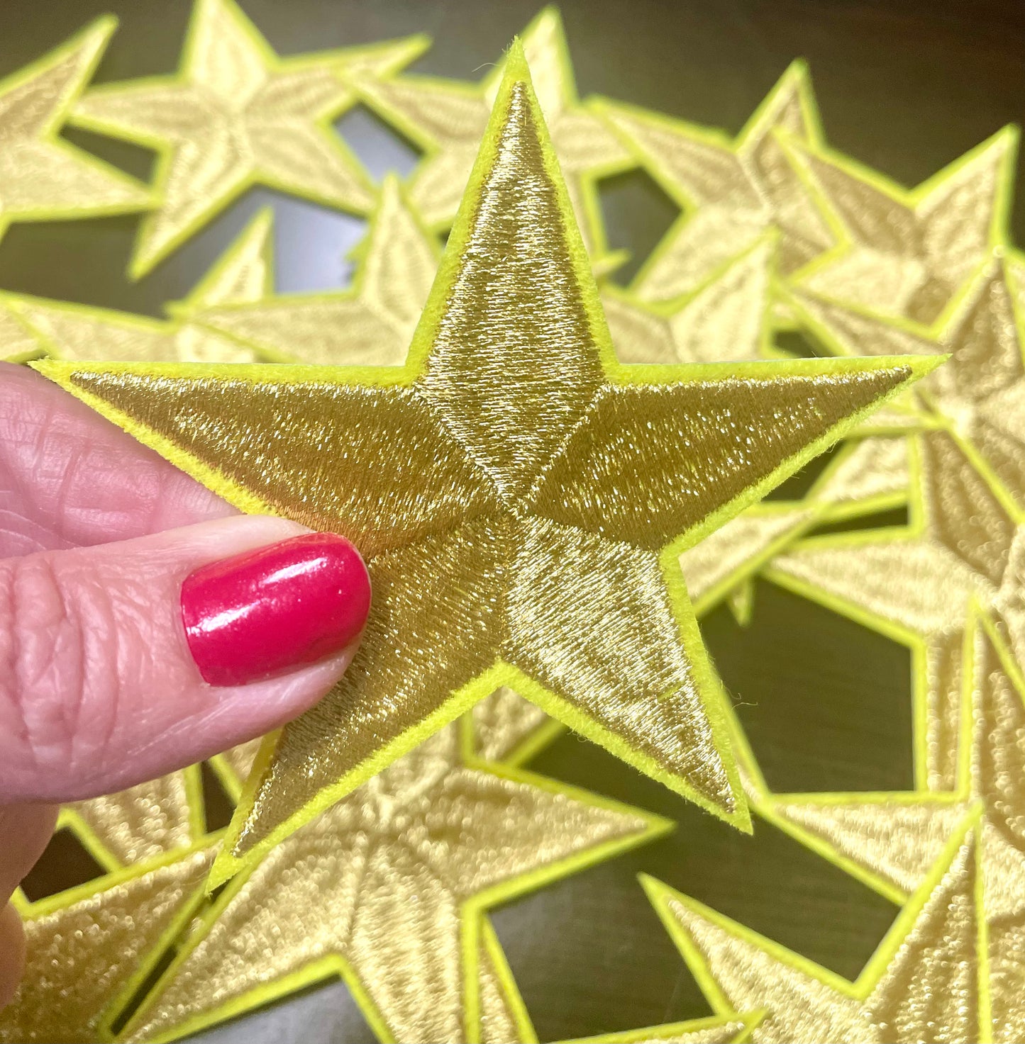 Star Patch, Embroidered Star Patch, Gold 3",Iron on Patch, DIY, Trucker Hat Patch, Preppy Patch, Patch for Hat, Embroidered Star, DIY