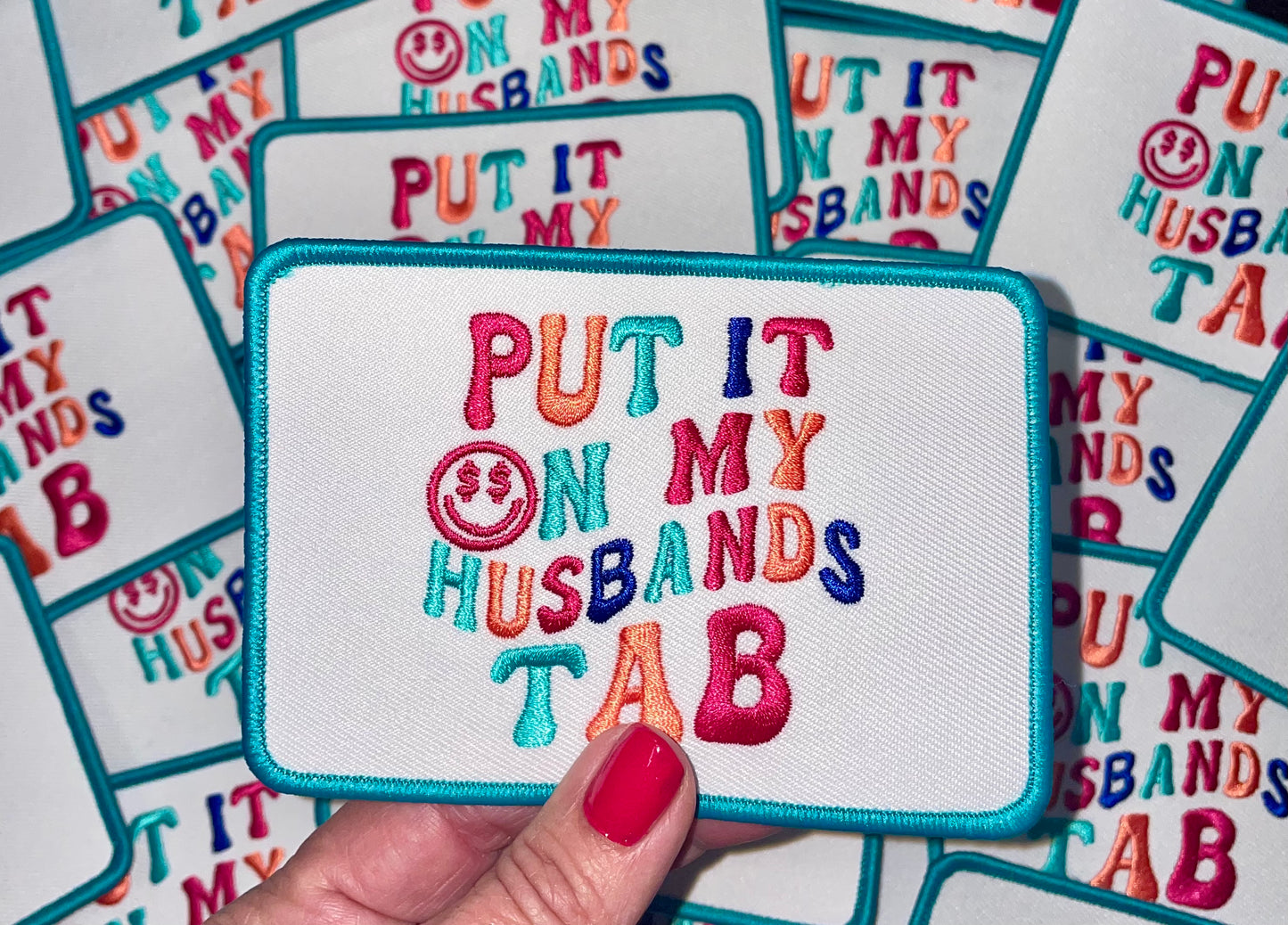 Put it on my husbands tab patch, Trucker hat patch, Trendy Patch, Boujee Patch, Preppy Patch