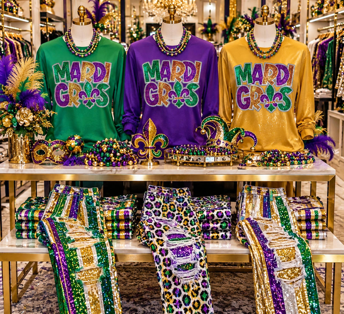 Mardi Gras Sequin Patch, Fleur de Lis Patch, DIY, Iron on Patches