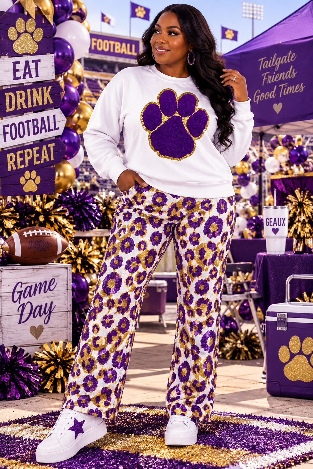 Chenille Paw, 11inch Paw, Mascot Paw, Glitter Paw, Iron on Chenille Patch, Purple Paw, DIY Patch, Game Day Patch