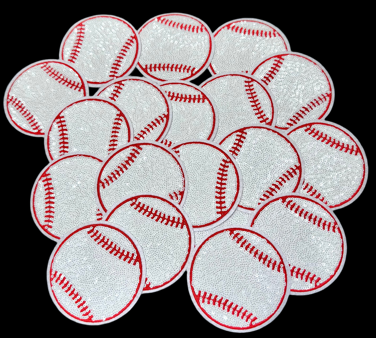 Sequin baseball Patch, Sequin Patch, baseball Patch, Trucker Hat Patch, Iron On Patch, Game Day Patch, Sports Patch, DIY, Patch for Hat