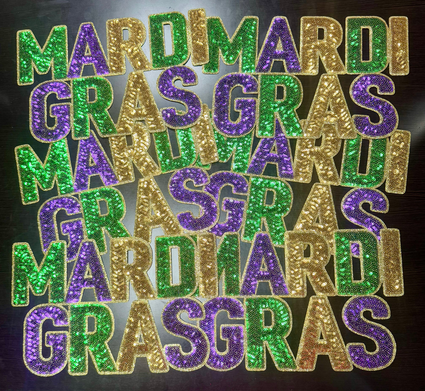 Mardi Gras Sequin Patch, Sequin Patch, Carnival Patch, Mardi Gras Patch, Sequin Mardi Gras, DIY, Mardi Gras Attire, Sequin Patch,