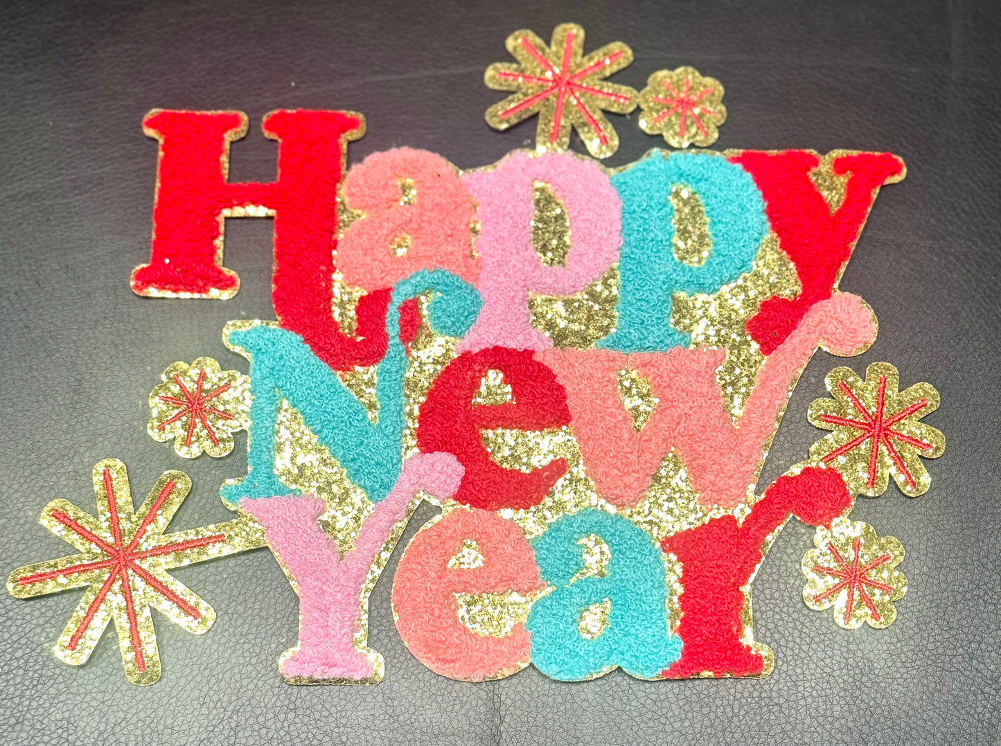 Happy New Year Chenille Patch