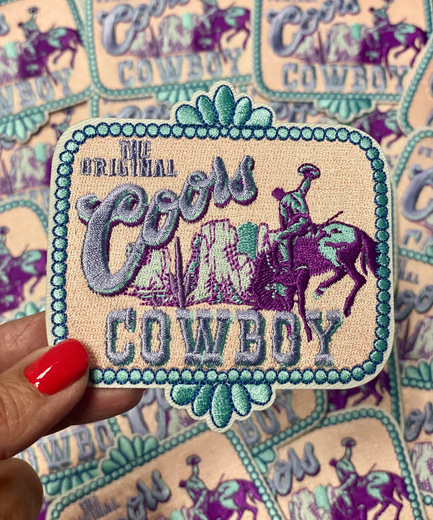 Coors Patch, Trucker Hat Patch, Pink Patch, Beer Patch, Patch for Hat, Embroidery Patch, Trendy Patch, Cowgirl Patch, DIY