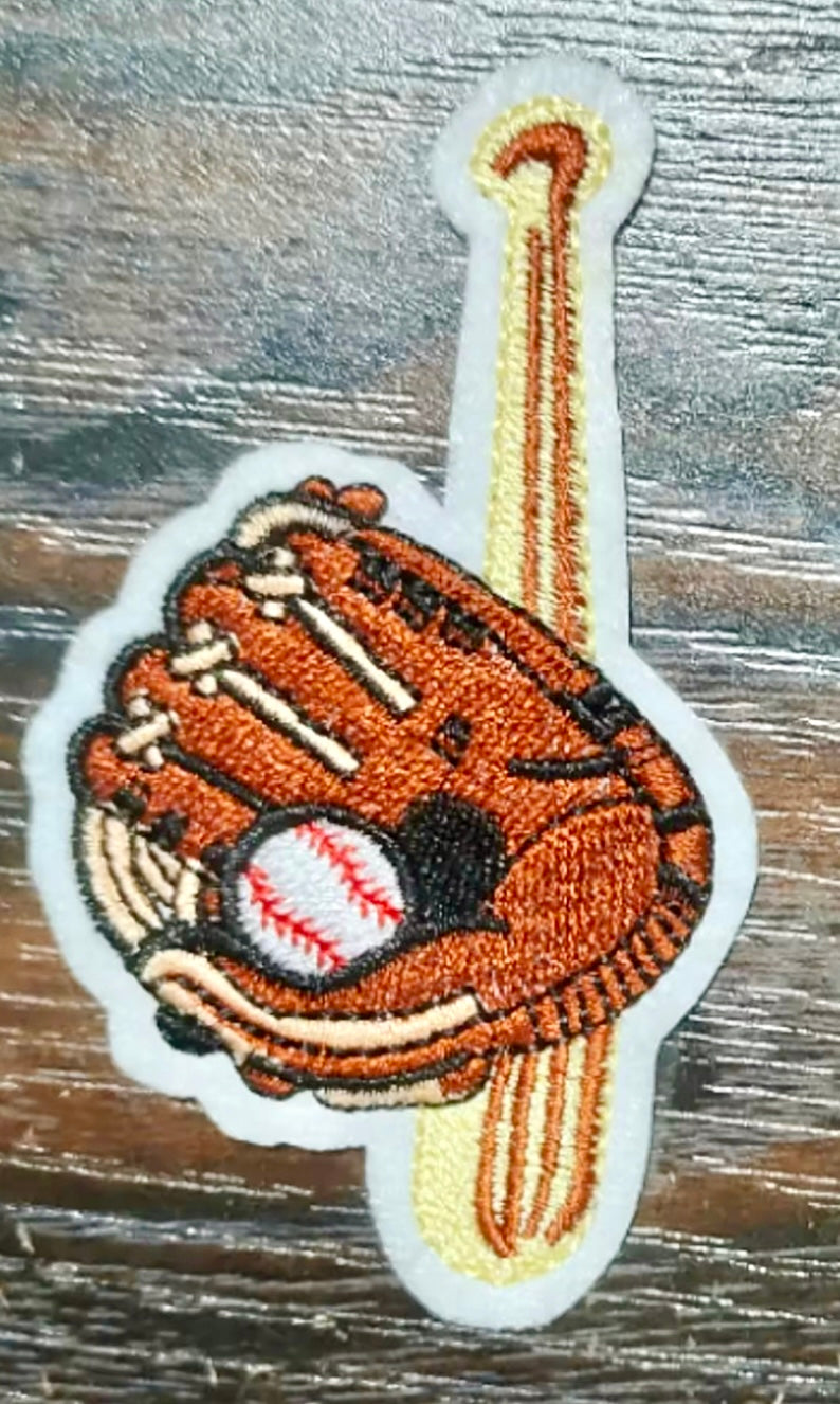 Baseball Patch,Trucker Hat Patch, Iron On Patch, Sports Patch, Game Day Patch, Patch for Hat, DIY, embroidered  Patch