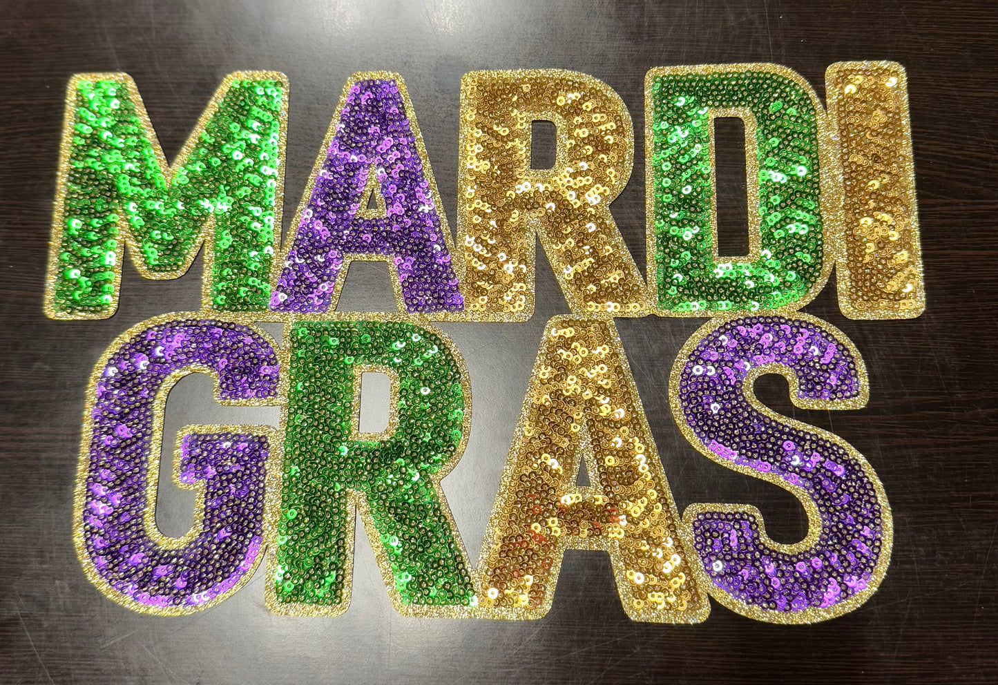 Mardi Gras Sequin Patch, Sequin Patch, Carnival Patch, Mardi Gras Patch, Sequin Mardi Gras, DIY, Mardi Gras Attire, Sequin Patch,