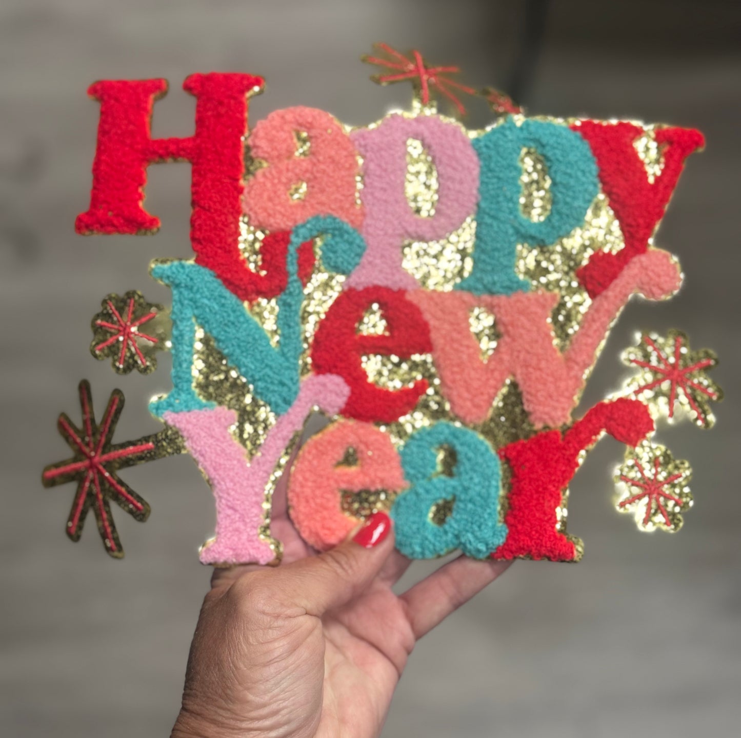 Happy New Year Chenille Patch