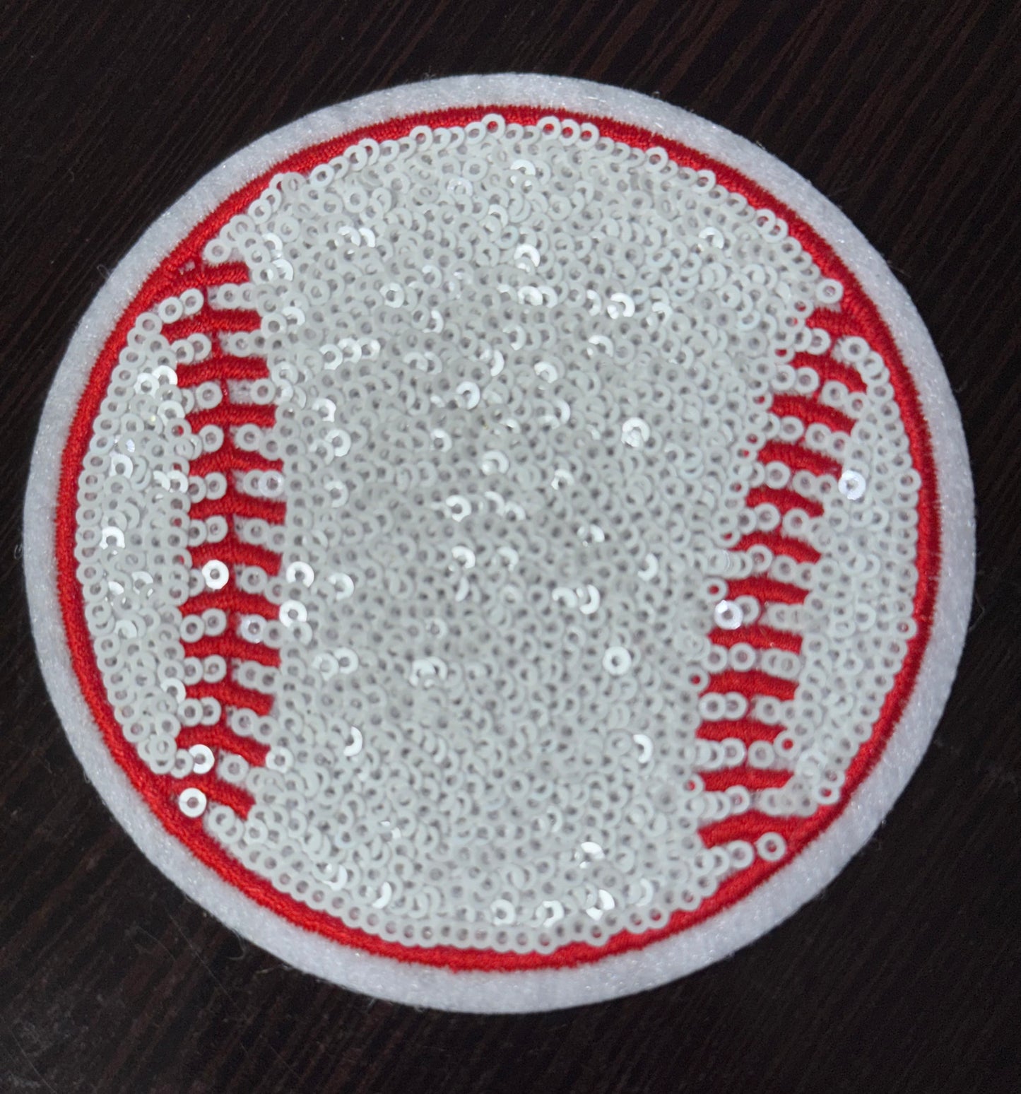 Sequin baseball Patch, Sequin Patch, baseball Patch, Trucker Hat Patch, Iron On Patch, Game Day Patch, Sports Patch, DIY, Patch for Hat