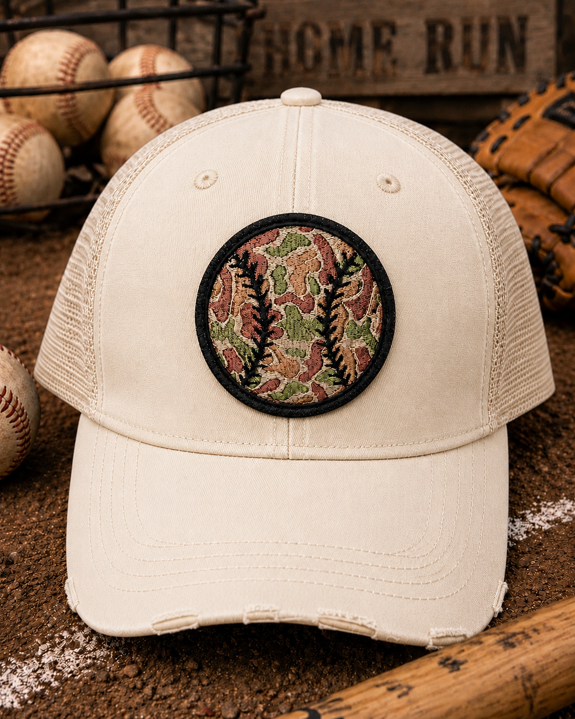 Baseball Camo and glitter Patch, Iron on Trucker Patch, DIY
