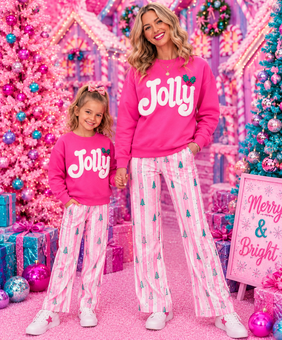 Jolly Fluffy Patch: Mama and Me Iron-On DIY Applique