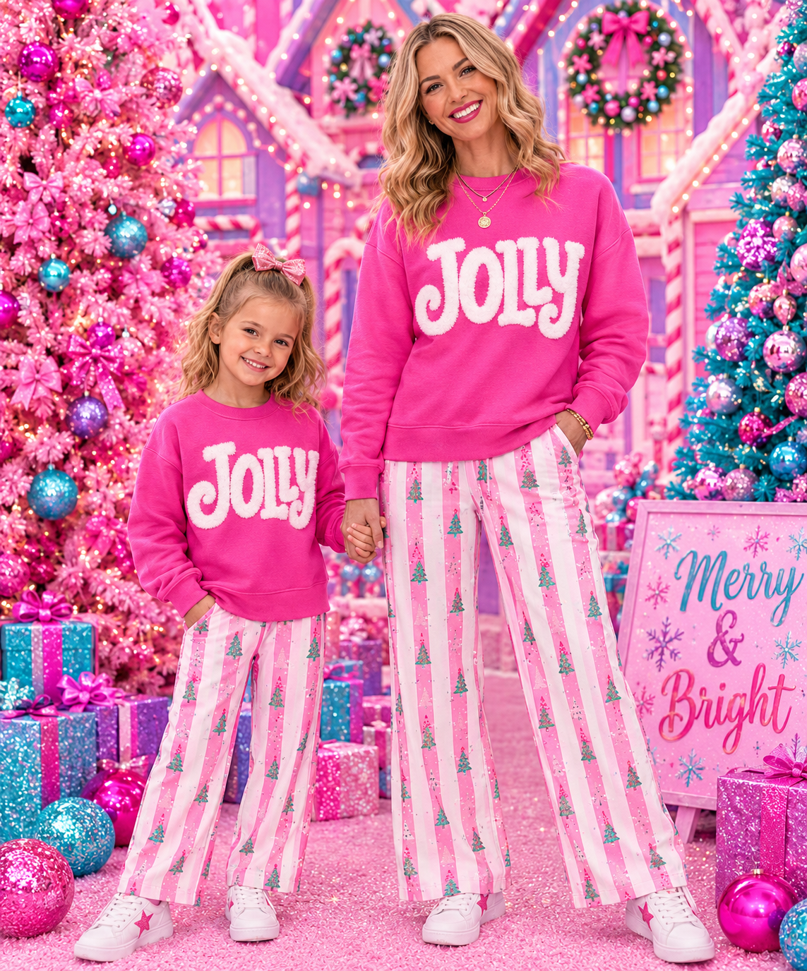 Jolly Fluffy Patch: Mama and Me Iron-On DIY Applique