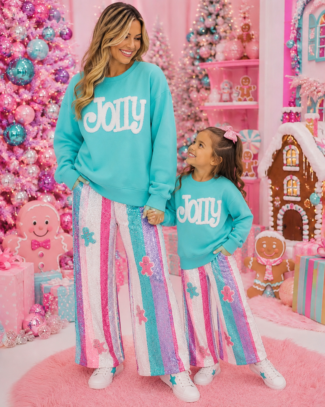Jolly Fluffy Patch: Mama and Me Iron-On DIY Applique