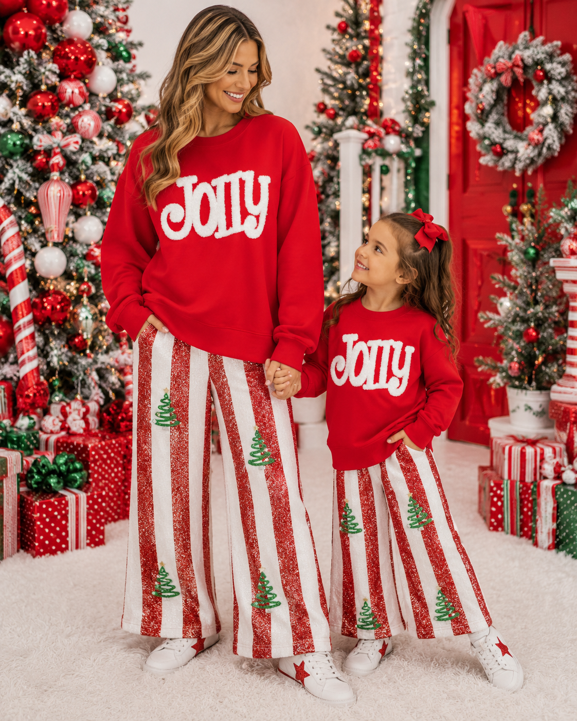 Jolly Fluffy Patch: Mama and Me Iron-On DIY Applique