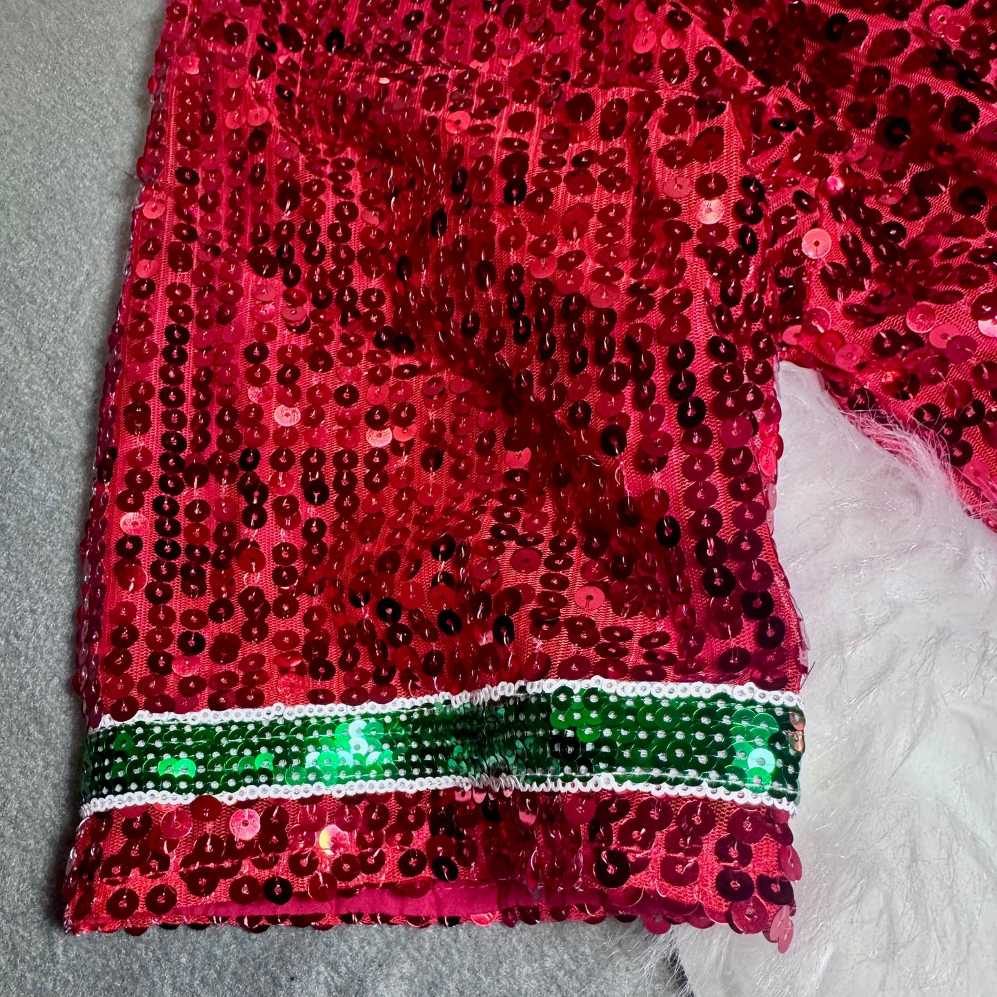 Christmas Tree Sequin Crop Top, Fully sequined : Christmas Attire