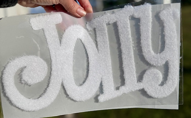 Jolly Fluffy Patch: Mama and Me Iron-On DIY Applique