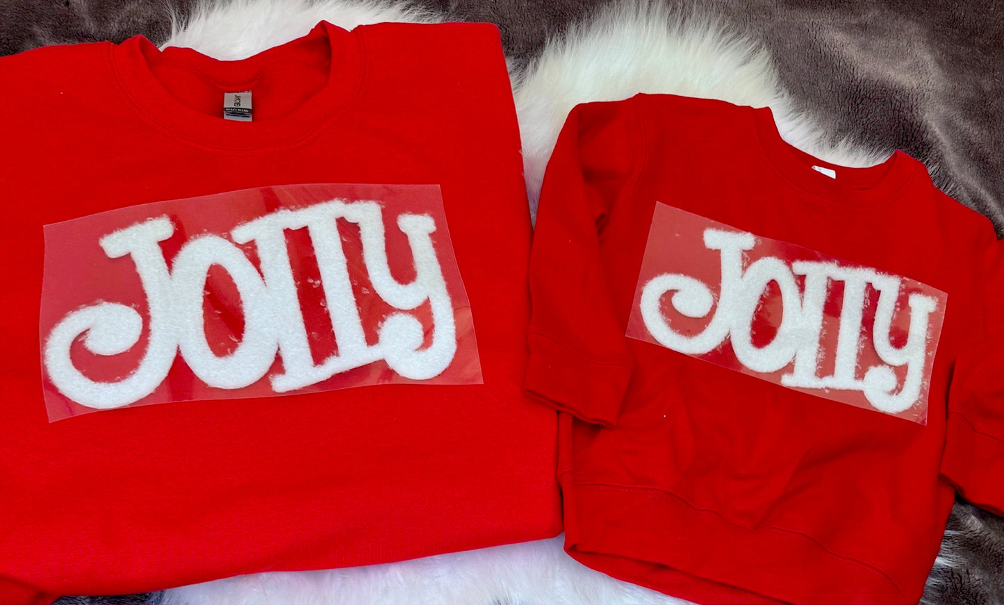 Jolly Fluffy Patch: Mama and Me Iron-On DIY Applique