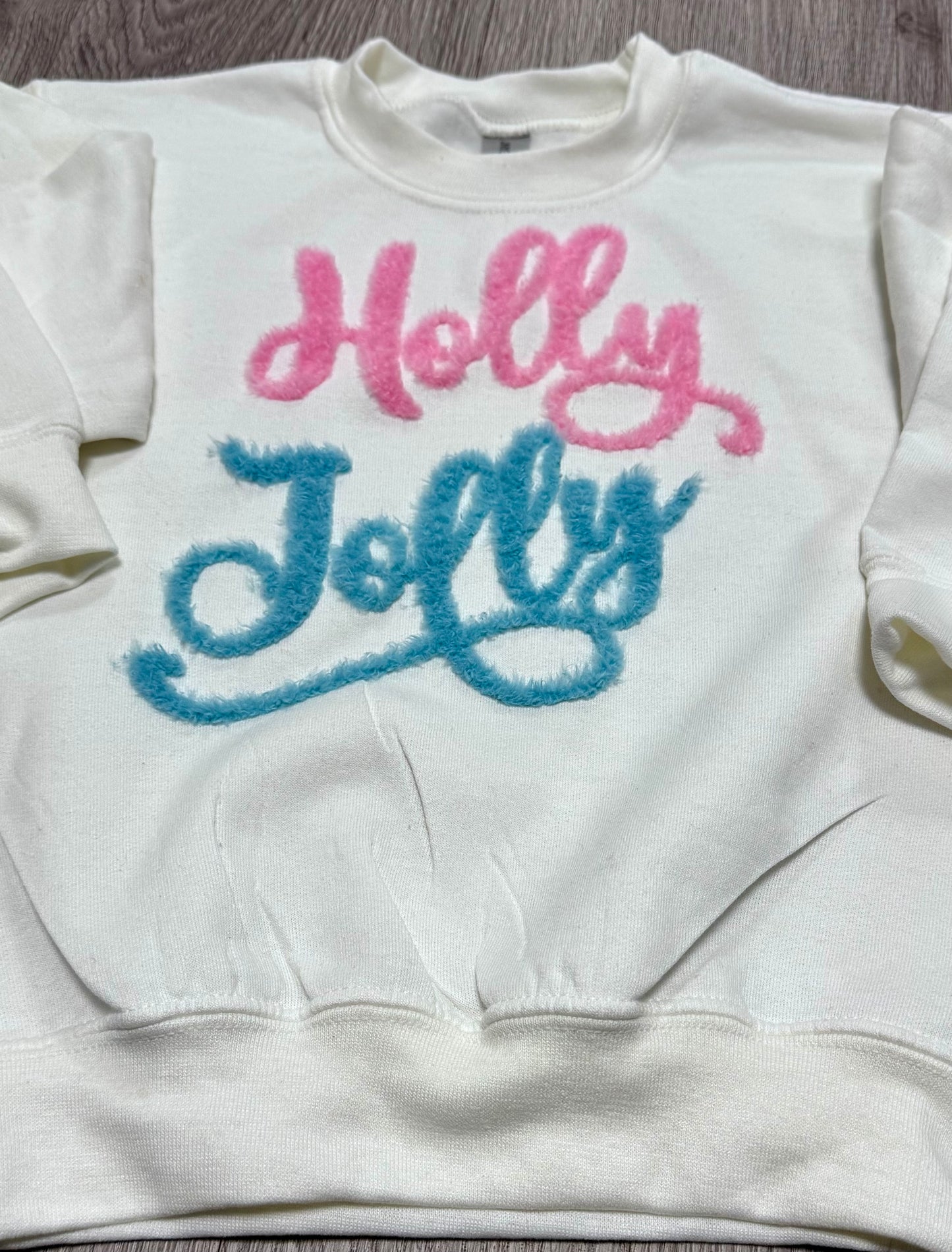 Holly Jolly Fluffy Patch: Mama and Me Iron-On DIY Christmas Applique