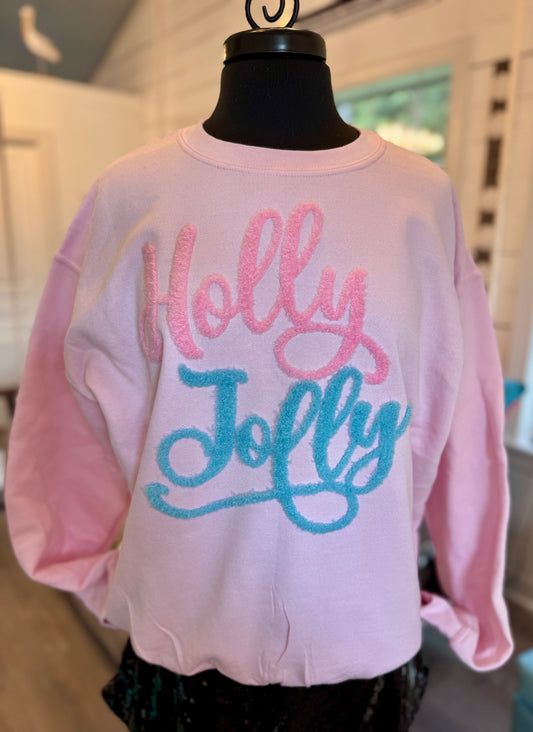 Holly Jolly Fluffy Patch: Mama and Me Iron-On DIY Christmas Applique