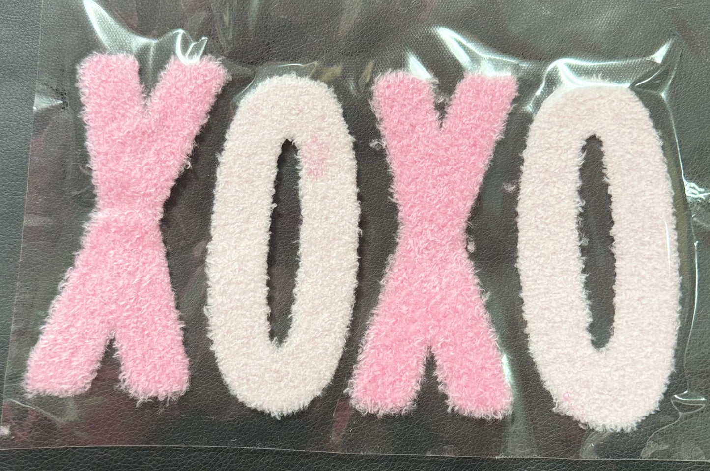 Fluffy Valentines Patch, DIY XOXO Pink Patch