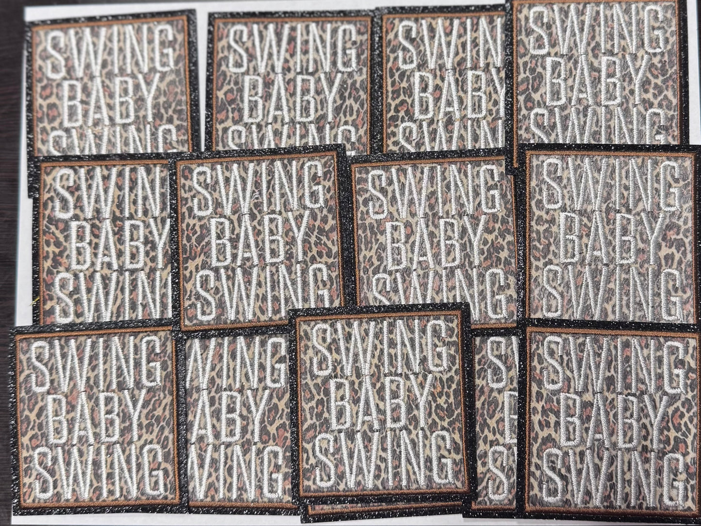 Baseball Swing Baby Swing Patch, Iron on Trucker Hat Patch, DIY