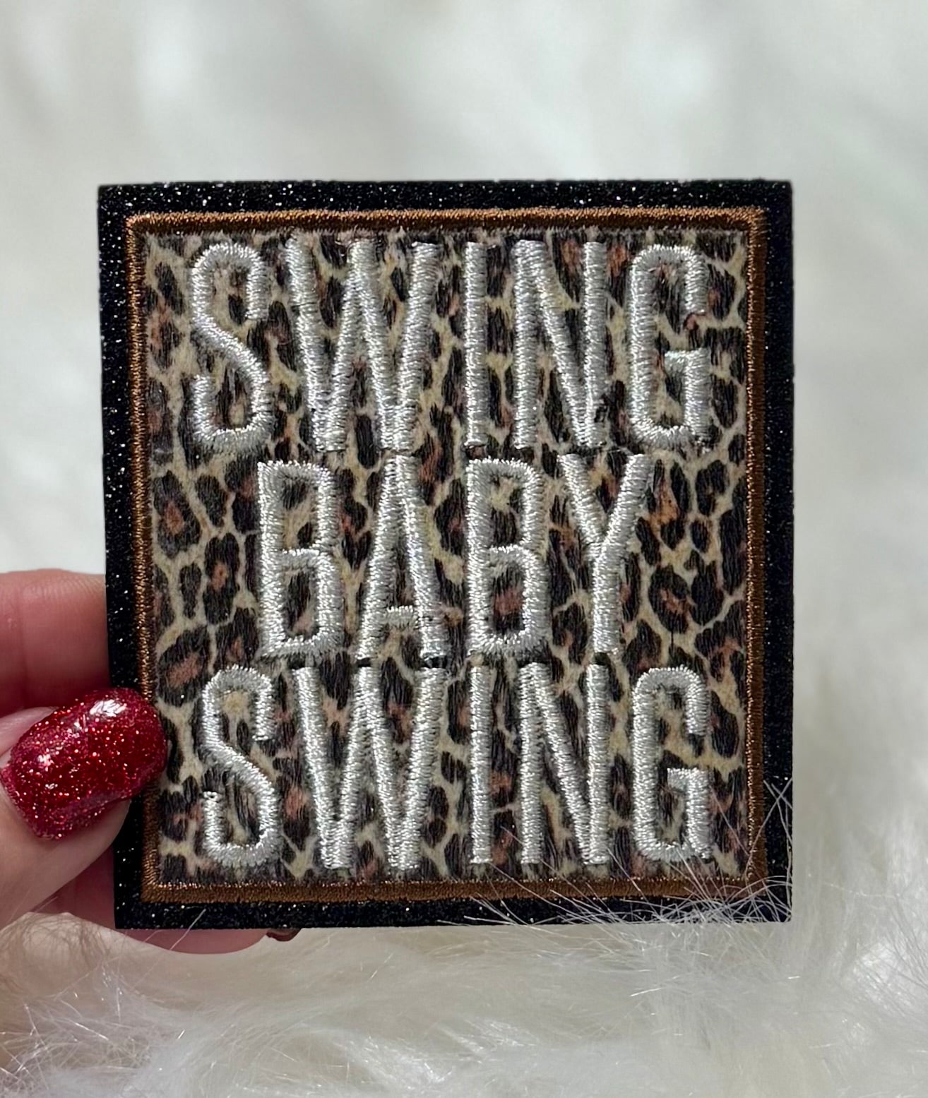 Baseball Swing Baby Swing Patch, Iron on Trucker Hat Patch, DIY