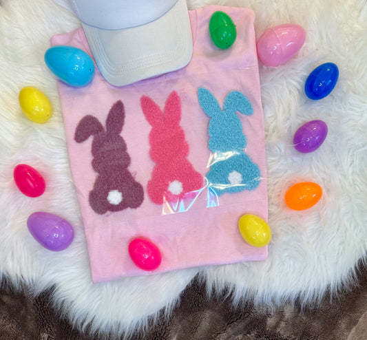 Easter Iron on Patches, Fluffy Bunny Iron on Patches, DIY