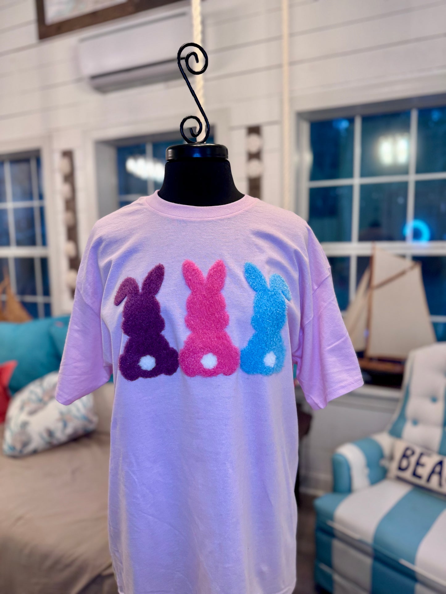 Easter Iron on Patches, Fluffy Bunny Iron on Patches, DIY