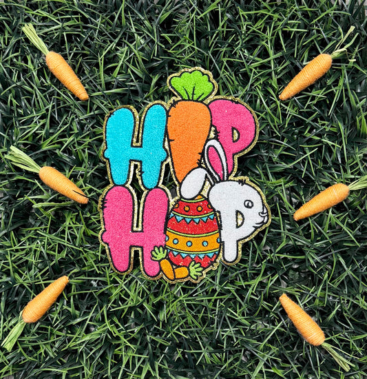 Easter Patch, 10.5" Hip Hop Chenille Patch, Iron on Patch, Colorful Eater Patch, DIY Patch