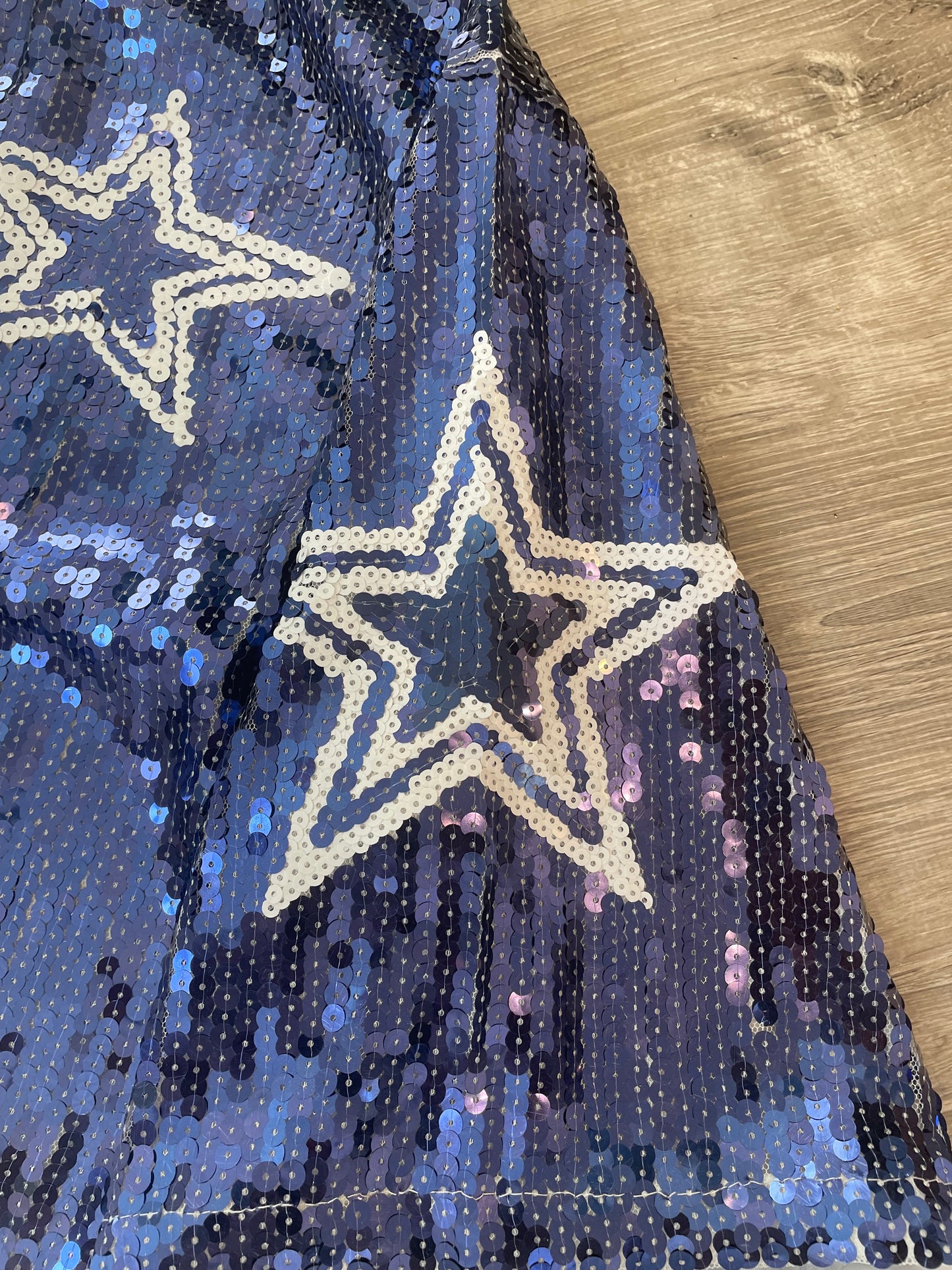 Dallas Cowboys Sequin Jersey Dress, NFL.  Dallas Star Dress, Ladies Football Sequin Dress, Women's Sequin Dress, Sparkle NFL Dress, Bling Football Dress