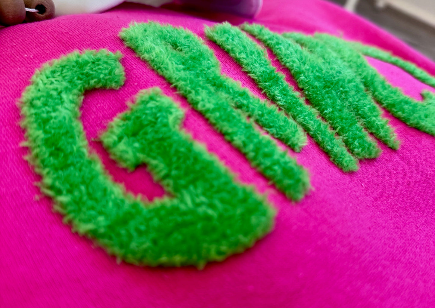 Fluffy Grinchy Patch, DIY Christmas Patch