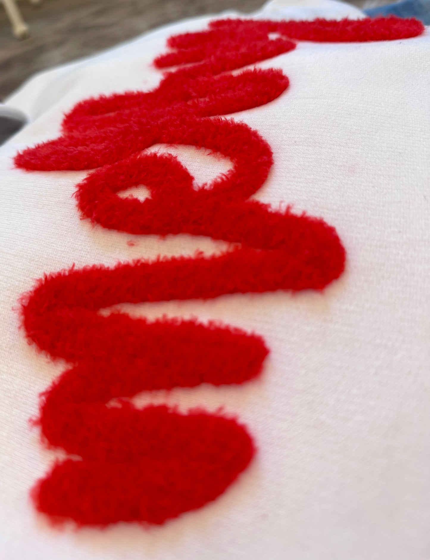 Merry Fluffy Patch, Christmas Patch, Iron on Patch, DIY Applique