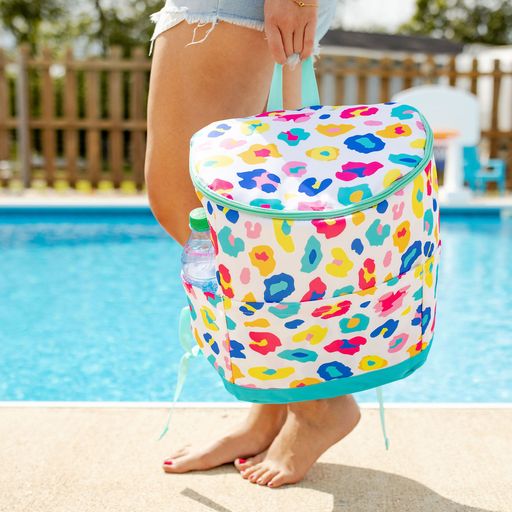 COOLER BACKPACK - FUN LEOPARD/BEACH