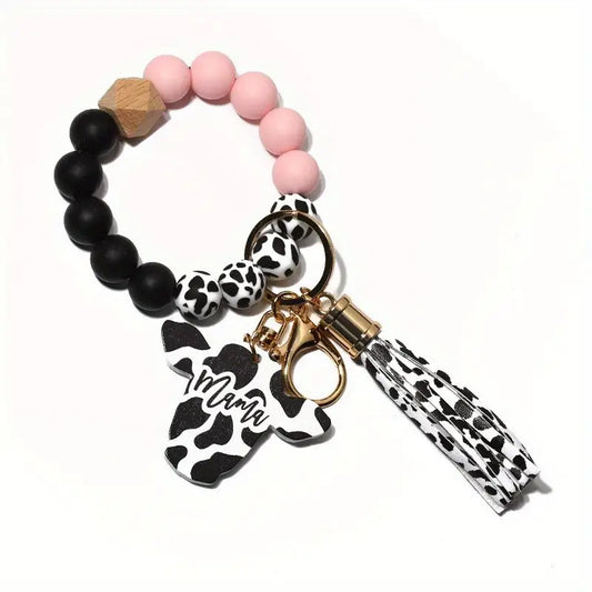 Cow MAMA Key Chain/ Wristlet
