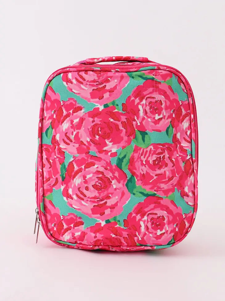Rose print lunch box/Back to School