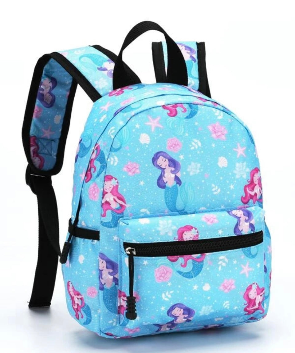 Mermaid and Starfish Toddler Backpack/Back to School