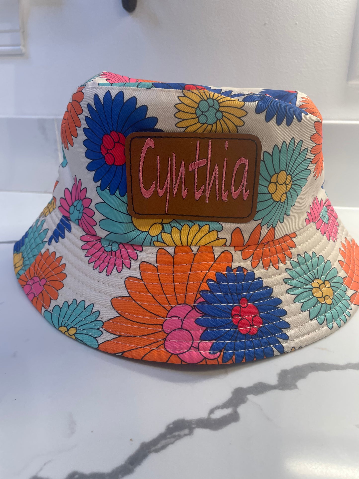 Gerber Bucket Hat, Reversible, Custom Embroidered Bucket Hat, Sun Hat, Summer Hat, Sun Shade
