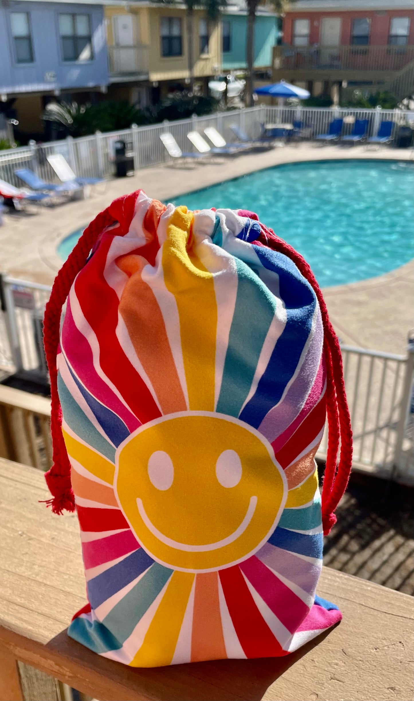 Happy Face Beach Towel