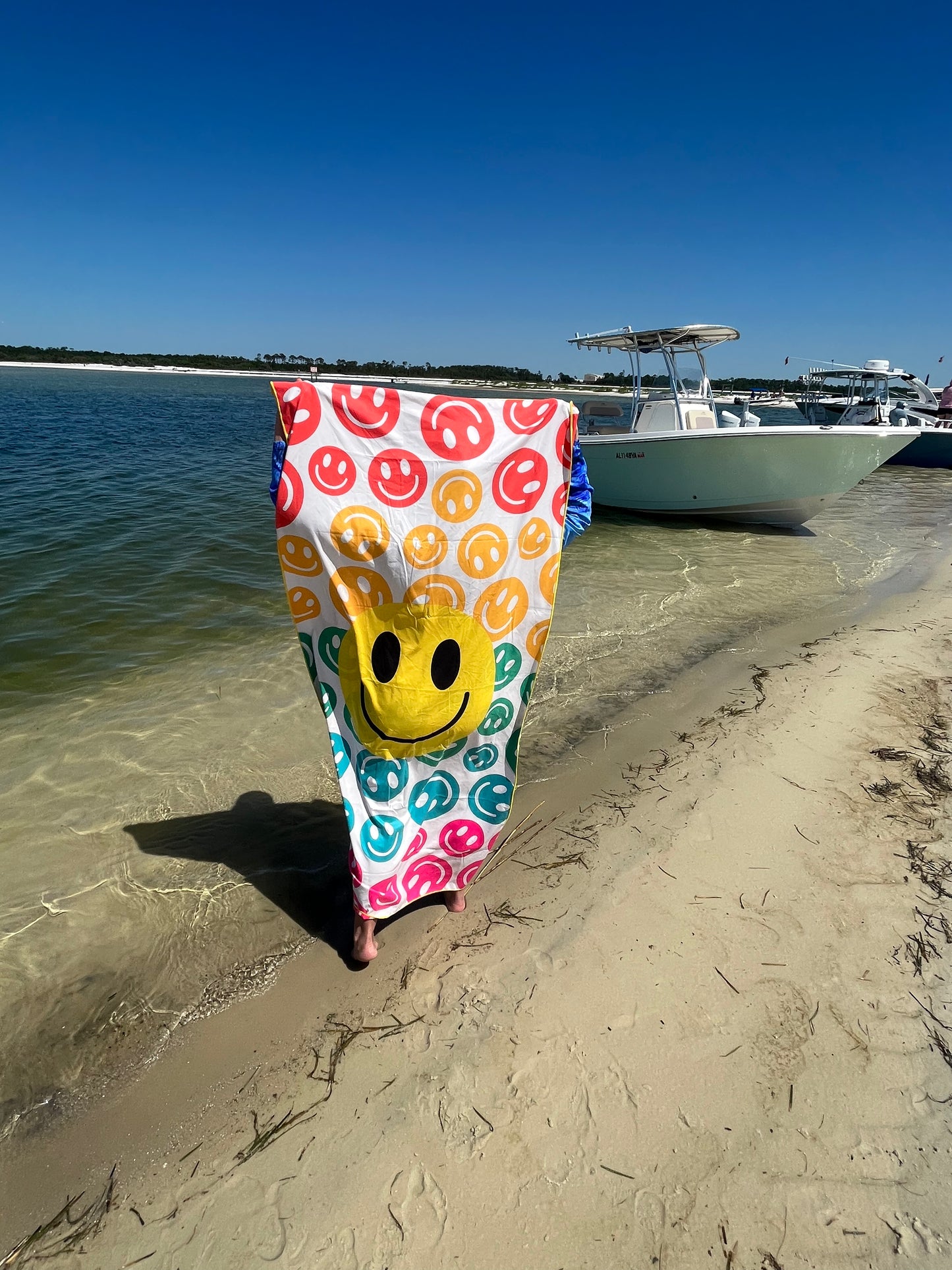 Happy Face Beach Towel