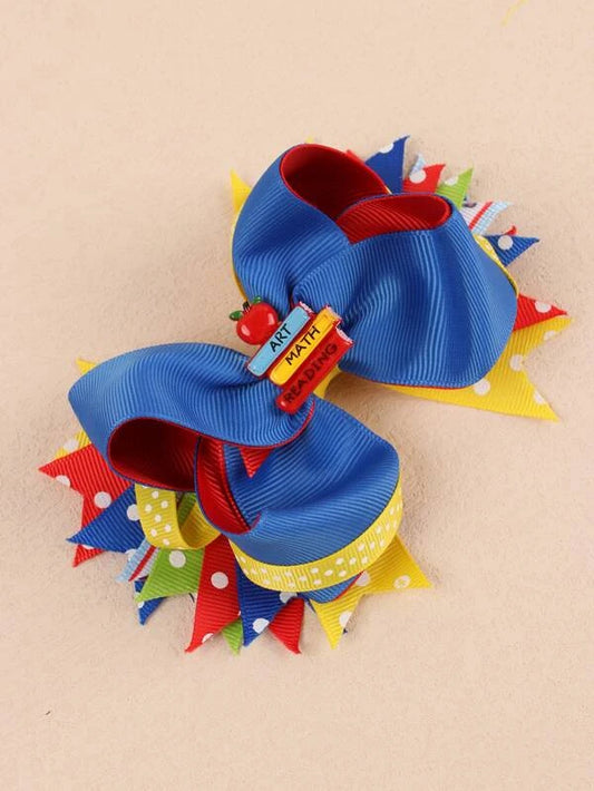 Girls Multicolor Back to School BOW/Hair Accessories