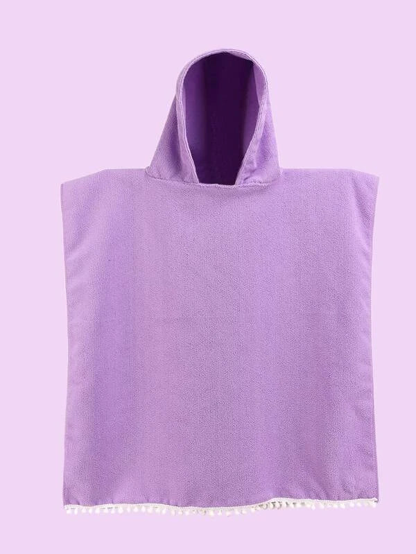 KIDS HOODED PONCHO TOWEL/BEACH
