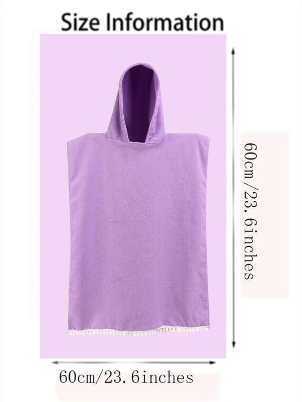 KIDS HOODED PONCHO TOWEL/BEACH