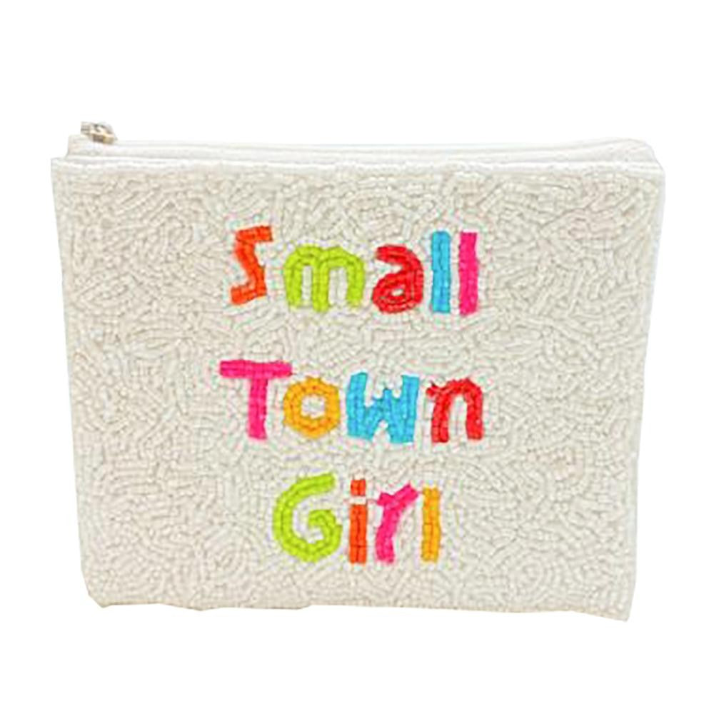 Small Town Girl Seed Bead Coin Purse/Bag